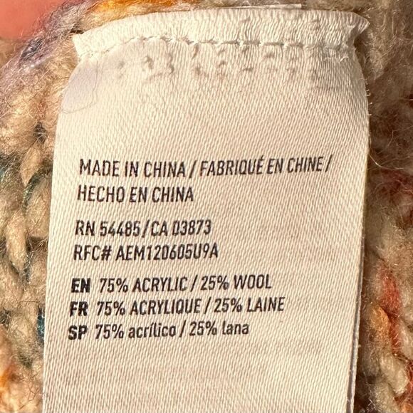 American Eagle Outfitters Sweater Womens Size X-Small Multi Color Wool Blend - Picture 6 of 7